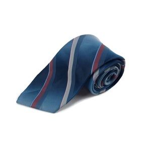 Johnny Carson Mens Tie, Blue Striped